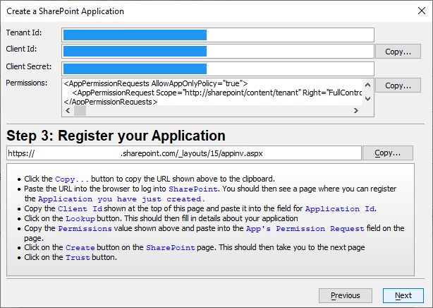 Step 3 - Register your Application